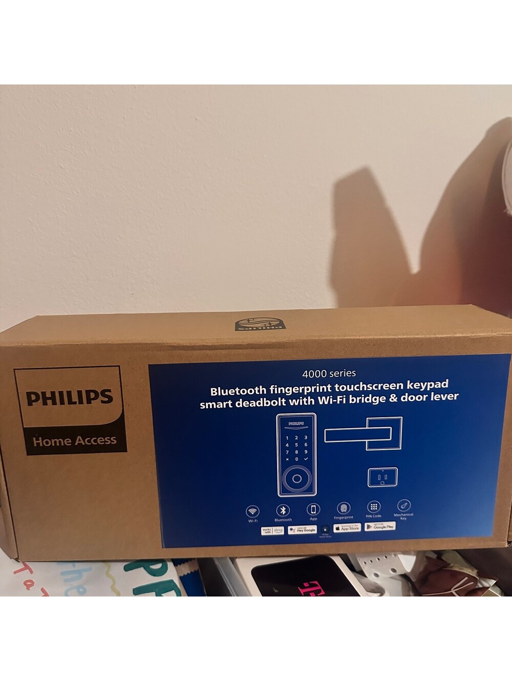 Philips 4000 Series Bluetooth Fingerprint Touchscreen Keypad Smart Deadbolt